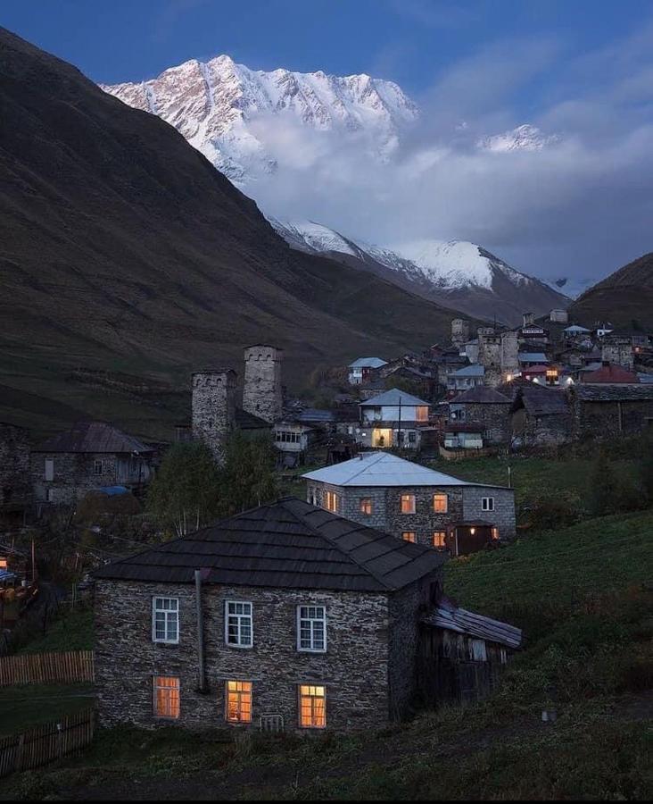 Chvibiani Guesthouse & Bar Ushguli Exterior foto